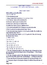 Bài tập ôn luyện hè Toán lớp 4 - Năm học 2015-2016